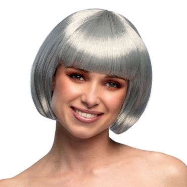 Perruque de Cabaret pour Femme - Grise Argent | jourdefete.com