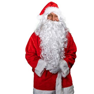Perruque et barbe de Père Noël naturelle de luxe pour déguisement | jourdefete.com Perruque et barbe de Père Noël naturelle de luxe pour déguisement | jourdefete.com