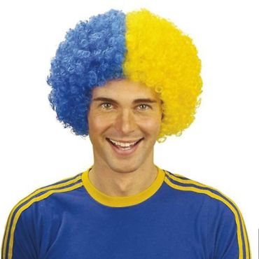 perruue_supporter_frisee_asm_bleu_jaune | jourdefete.com