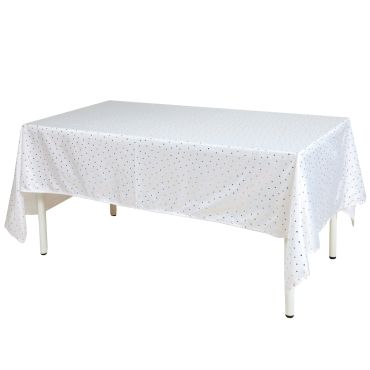 Nappe ivoire à petits cœurs dorés pour table de mariage élégante | jourdefete.com Nappe ivoire à petits cœurs dorés pour table de mariage élégante | jourdefete.com