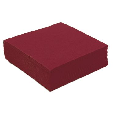 50 Petites Serviettes Microgaufrées - Bordeaux