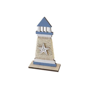 Phare en bois avec corde et étoile de mer – Déco maritime | jourdefete.com