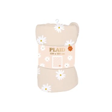 Plaid doux Mamie aux motifs fleuris – 150 x 125 cm | jourdefete.com