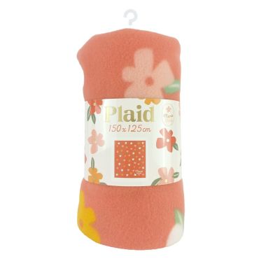 Plaid doux Mamie aux motifs fleuris – 150 x 125 cm | jourdefete.com