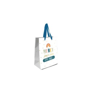 Pochette cadeau "Merci pour cette Super Année" au design coloré et chaleureux | jourdefete.com