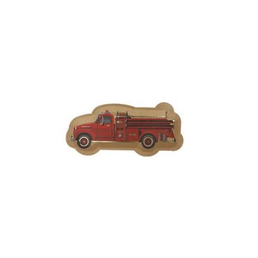 8 assiettes carton kraft pompier anniversaire | jourdefete.com