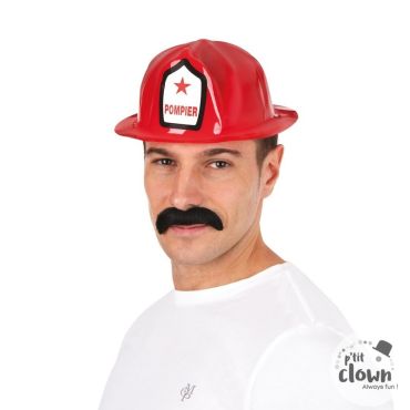 Casque de pompier rouge pour soirée déguisée | jourdefete.com