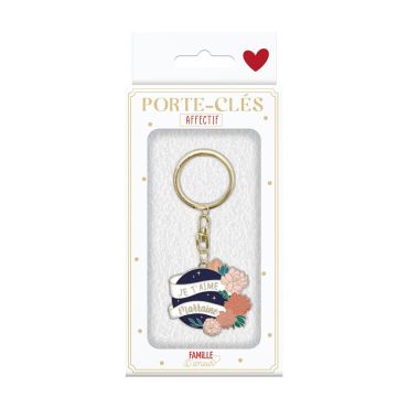 Porte-clés Je t’aime Marraine, cadeau symbolique pour marraine | jourdefete.com