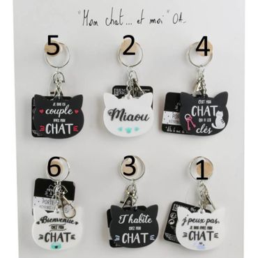 porte-clés-chat-accessoire | jourdefete.com