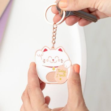 porte-cles-chat-bonheur | jourdefete.com