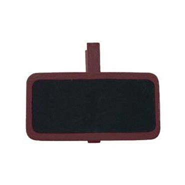 12 mini pinces rectangulaires de couleur chocolat