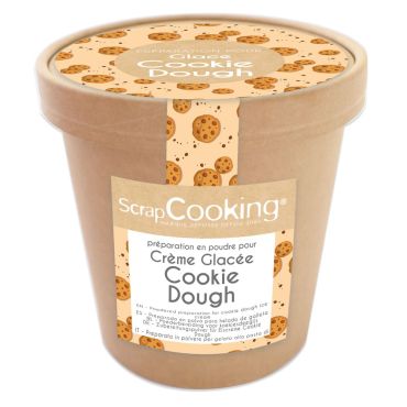 Pot de préparation en poudre pour crème glacée pâte à biscuits ScrapCooking | jourdefete.com