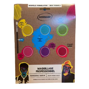 Pack de 6 poudres UV fluo