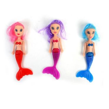 Poupee Sirene Articulee 14 cm Couleur Aleatoire Jour de Fete Jouets pour kermesse Accessoires