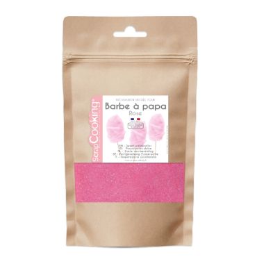 Préparation sucrée barbe à papa rose pour des friandises maison | jourdefete.com
