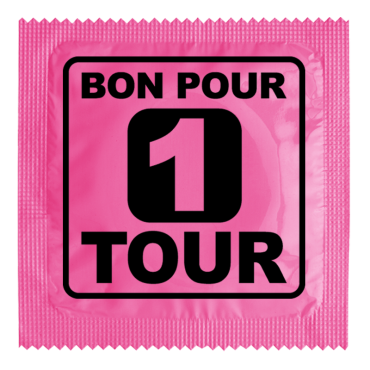 Préservatif Humoristique "Bon Pour 1 Tour"