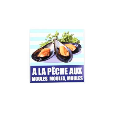 Préservatif humoristique "A la pêche aux moules, moules, moules"