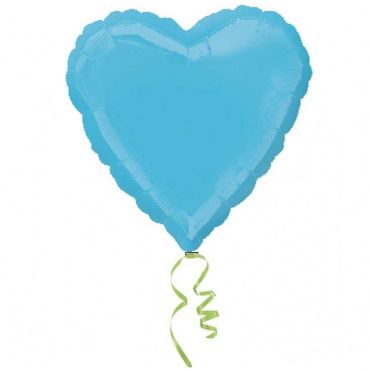 Ballon Hélium Cœur Turquoise