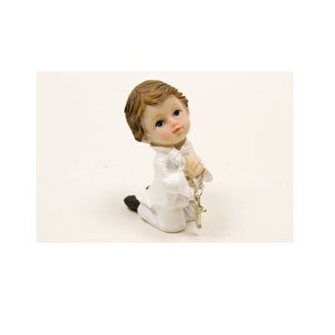 Figurine de Communion : Communiant à Genou