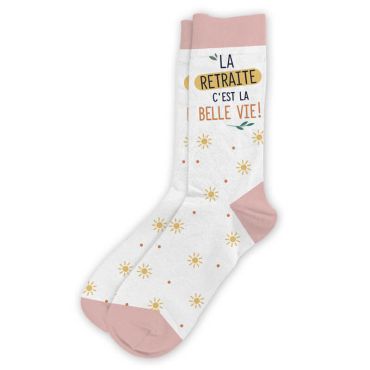 paire de chaussettes pour femme la retraite c'est la belle vie | jourdefete.com
