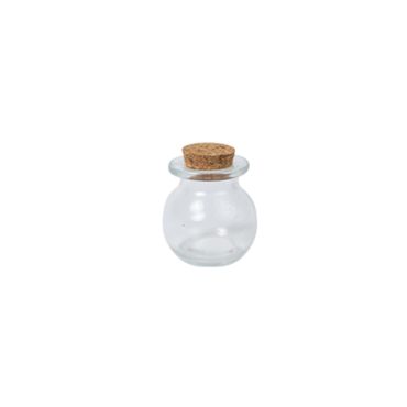 Contenant en verre avec bouchon en liège 50 ml | jourdefete.com