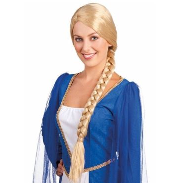 Perruque Natte Blonde Longue