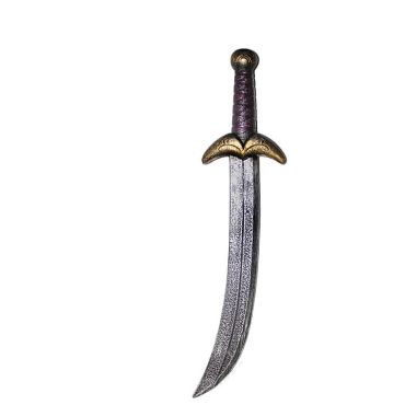 Sabre oriental 52 cm avec lame incurvée et garde dorée | jourdefete.com