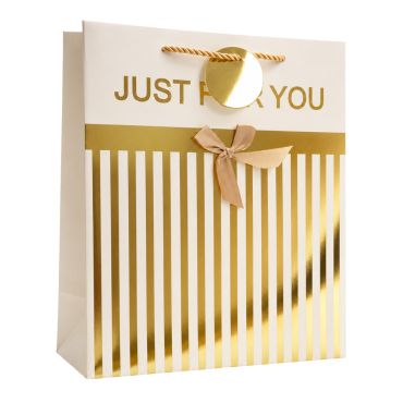 Sac cadeau en papier - Just For You - Taille M