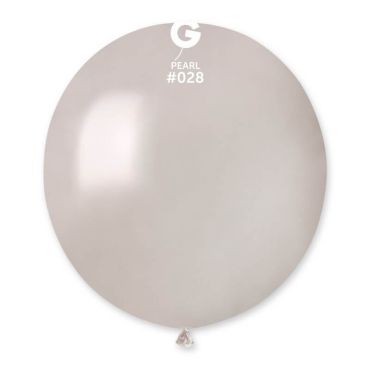 10 ballons métallisés 48 cm perle | jourdefete.com