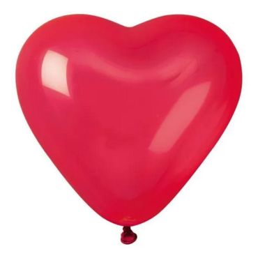 50 ballons de 16 cm cœur rouge | jourdefete.com