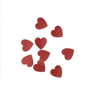 Sachet de confettis de cœurs rouges | jourdefete.com
