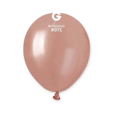 50 ballons métallisés 13 cm rose gold | jourdefete.com