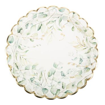 Une assiette dans les tons verts pour un mariage green | jourdefete.com