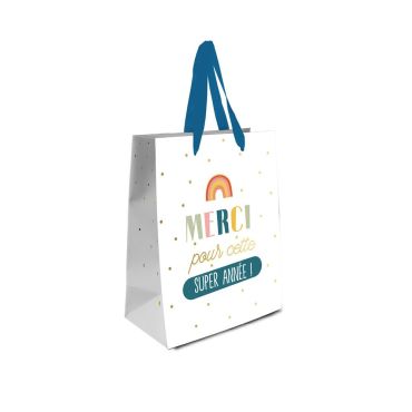 Sac Cadeau Merci pour cette Super Année, emballage de fin d’année | jourdefete.com