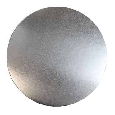 Semelle à gâteau ronde de 25 cm argent 3 mm pour présentation élégante de gâteaux | jourdefete.com