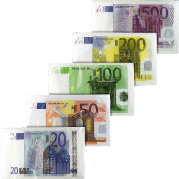 Serviettes Billet de 20 Euros