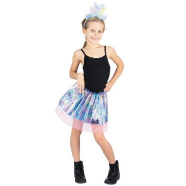 Set de Sirene Tutu et Serre Tete pour Enfant