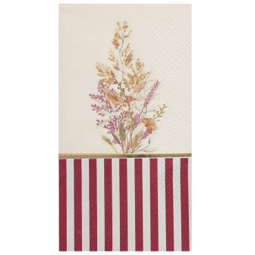Serviettes papier mariage motif floral rouge et or collection Aubépine | jourdefete.com Serviettes papier mariage motif floral rouge et or collection Aubépine | jourdefete.com