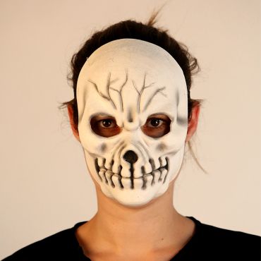 Masque en Latex de Squelette Blanc