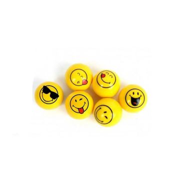 lot de 6 balles rebondissantes collection smiley | jourdefete.com