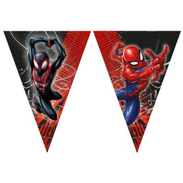 Guirlande fanions Spider-Man pour décoration d’anniversaire enfant | jourdefete.com