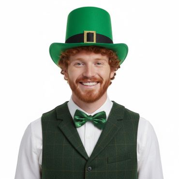 Chapeau Haut-de-Forme Irlandais Saint-Patrick, vert avec boucle dorée | jourdefete.com Chapeau Haut-de-Forme Irlandais Saint-Patrick, vert avec boucle dorée | jourdefete.com