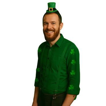 Serre-tête Saint-Patrick avec haut-de-forme vert | jourdefete.com Serre-tête Saint-Patrick avec haut-de-forme vert | jourdefete.com