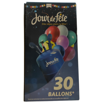 Kit d'hélium pour 30 ballons de Jour de Fête | jourdefete.com