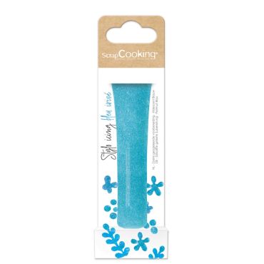 Stylo de gel alimentaire bleu irisé de 26 g, décoration scintillante pour pâtisseries | jourdefete.com
