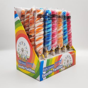 Sucette Tortillon colorée de Baby Sweet | jourdefete.com