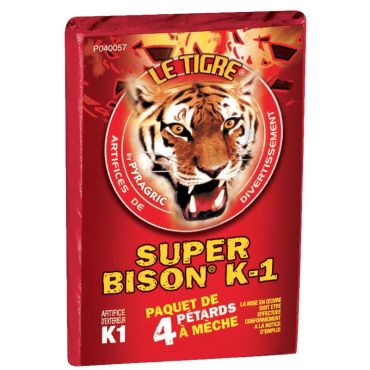 4 Pétards SUPER BISON 1 | JOURDEFETE.COM