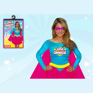 Déguisement Humoristique Super Connasse - taille Unique Femme