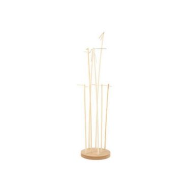CENTRE DE TABLE SUPPORT A BALLONS 7 Tiges en Bois Diam 17cm x 68cm