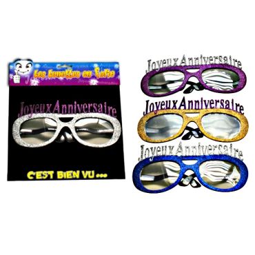 Lunettes géantes "Joyeux Anniversaire"